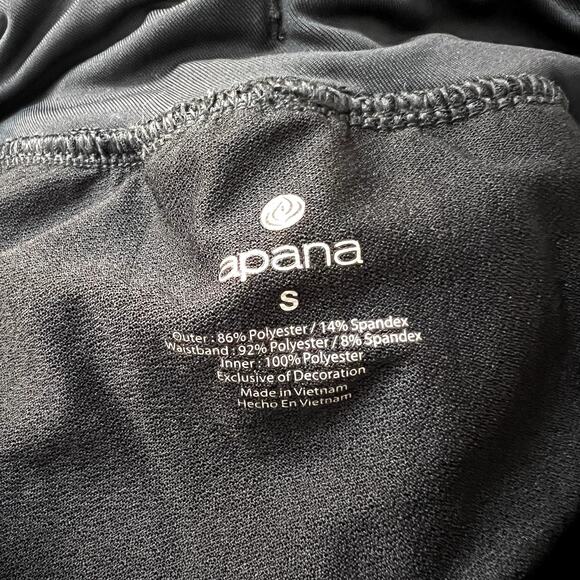 Apana Black Athletic Shorts - Picture 3 of 4